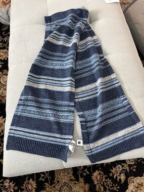 Gap Knit Scarf Blue and Grey